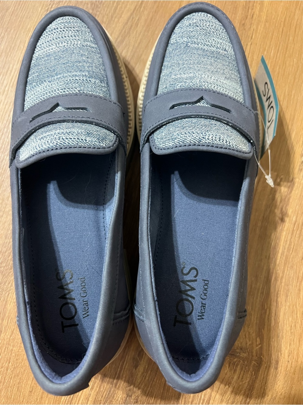 TOMS Navy Platform Loafer - Picture 6 of 8